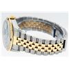 Image 6 : Rolex Mens 2 Tone 14K Blue Vignette Diamond & Sapphire Datejust Wristwatch
