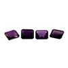 Image 1 : 22.53 ctw. Natural Emerald Cut Amethyst Parcel of Four