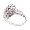 Image 3 : 2.05 ctw Pink Sapphire and Diamond Ring - Platinum