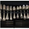 Image 3 : Tiffany Sterling Silver Antique Ivy engraved pattern, Flatware set service for 1