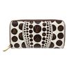 Image 1 : Louis Vuitton White Monogram Kusama Pumpkin Dot Zippy Wallet