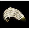 Image 1 : 2.14 Diamond Ring - 10KT yellow Gold