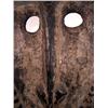 Image 2 : AN OLD SAWOS GABLE MASK,of wood in ovoid form wit