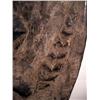 Image 3 : AN OLD SAWOS GABLE MASK,of wood in ovoid form wit