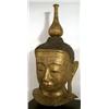 Image 3 : A SPLENDID SHAN PAPIER MACHE GILDED HEAD OF BUDDH