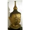 Image 4 : A SPLENDID SHAN PAPIER MACHE GILDED HEAD OF BUDDH