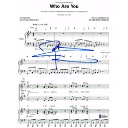 Signed The Who Sheet Music BAS