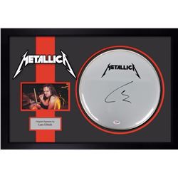 Metallica signed drumhead PSA