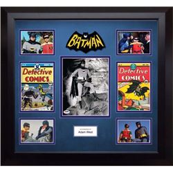 Autographed Batman Photo and comic collage