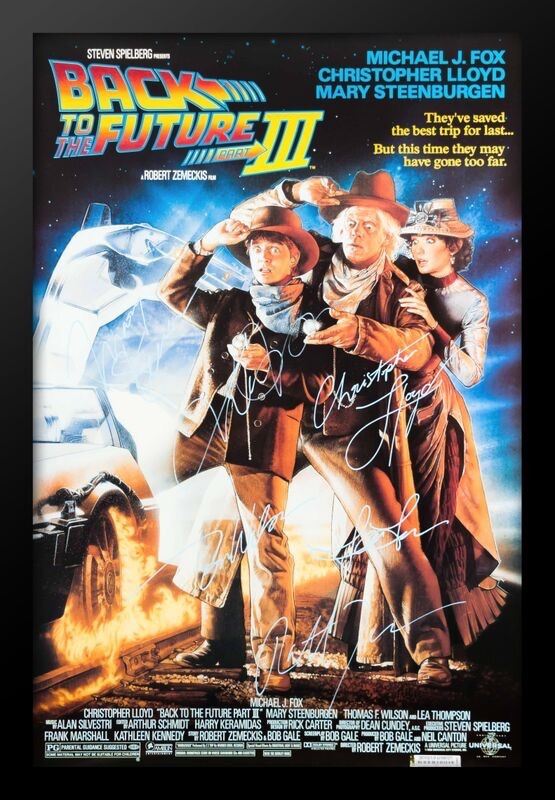 BACK TO THE FUTURE 3 Signed Movie Poster