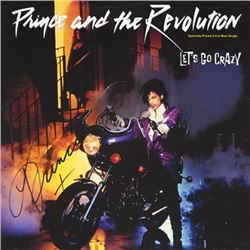 Prince Let's Go Crazy Single signed Album