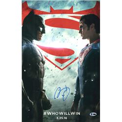 Signed Batman Vs Superman poster BAS