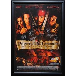 Pirates of the Caribbean: The Curse of the Black Pearl Signed Movie Poster