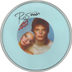 David Bowie Signed Drum Head