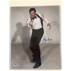 Autographed James Bond Roger Moore photo 11x14