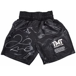 Signed Floyd Mayweather boxing trunks BAS