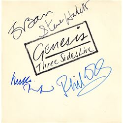 Genesis Band Signed Three Sides Live Album