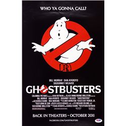 Autographed Ghostbusters mini movie poster 12x18