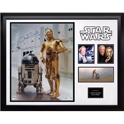 Star Wars c3po and r2d2 Signed Photo and Movie Collage PSA