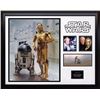 Image 1 : Star Wars c3po and r2d2 Signed Photo and Movie Collage PSA
