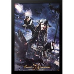 Pirates of the Caribbean Dead Men Tell No Tales Signed Movie Poster