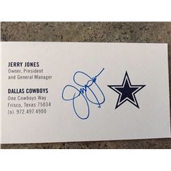 Signed Dallas Cowboys Business Card