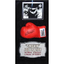 Joe Frazier signed boxing glove PSA