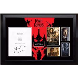 Lord of the Rings Signed Script and Photo Collage JSA