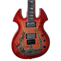 Earth Wind & Fire Signed Flamed Vintage Classic Guitar