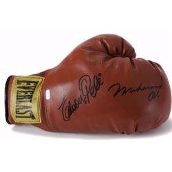Muhammad Ali X Pele signed GLOVE + COA