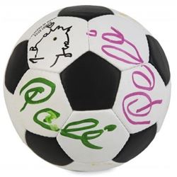 PelexMr.Brainwash collaborative signed soccer ball