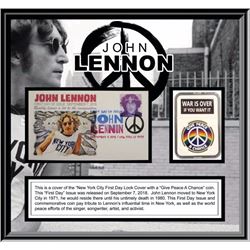 John Lennon FDC/ Commerative Coin