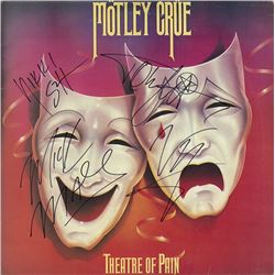Motley Crue Theatre Of Pain signed Album