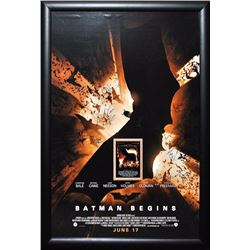 Batman Begins Signed Movie Poster