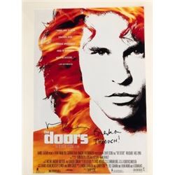 Autographed The Doors mini poster 13x19 signed "Break on Through" by Val Kilmer