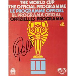 Pele signed and inscribed 1958 World Cup Program
