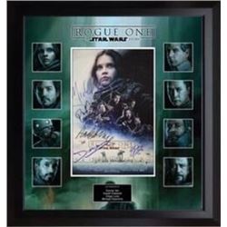 Star Wars Rogue One Signed Mini Poster Collage BAS