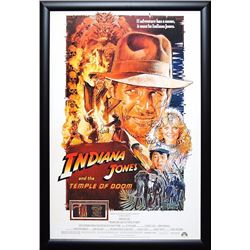 INDIANA JONES & THE TEMPLE OF DOOM Signed Movie Poster
