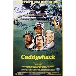 Caddy Shack - Chevy Chase signed movie poster BAS