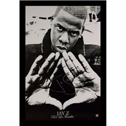 Jay-Z Signed Music Poster