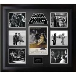 Star wars signed mini poster collage JSA