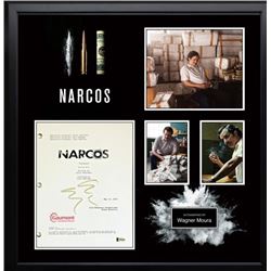 Narcos signed screenplay and photo collage BAS