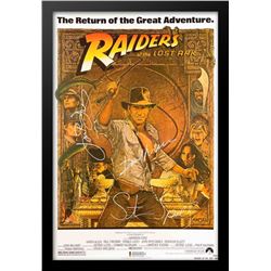 INDIANA JONES - RARE RAIDERS OF THE LOST ARK Signed Movie Poster