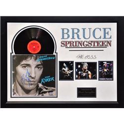 Signed Bruce Springsteen The River Album photo collage PSA