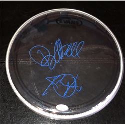 Signed Hall and Oates drumhead JSA