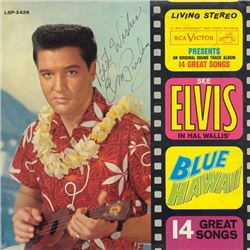 Elvis Presley Blue Hawaii singed Album