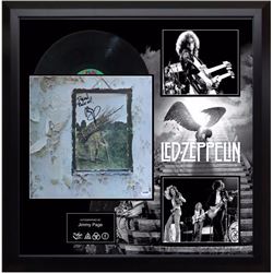 Led Zeppelin IV signed album and photo collage PSA
