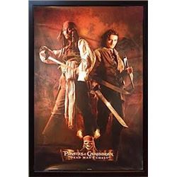 Pirates of the Caribbean signed Movie Poster