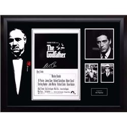 The Godfather signed mini poster and movie collage