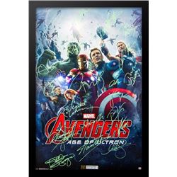 AVENGERS Age of Ultron Signed Movie Poster